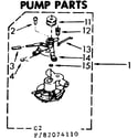 Kenmore 11082074210 pump parts diagram