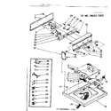 Kenmore 11083075100 top and console parts diagram