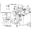 Kenmore 11083075100 cabinet parts diagram