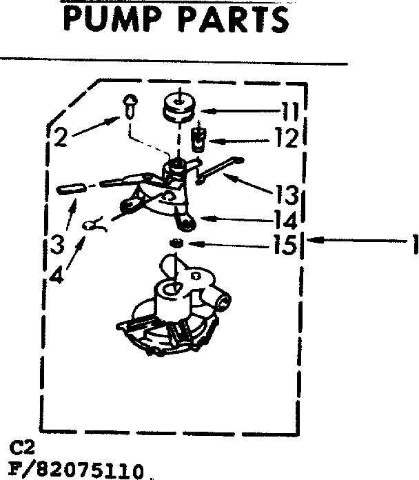 Kenmore 11082075210 pump parts diagram