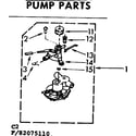 Kenmore 11082075610 pump parts diagram
