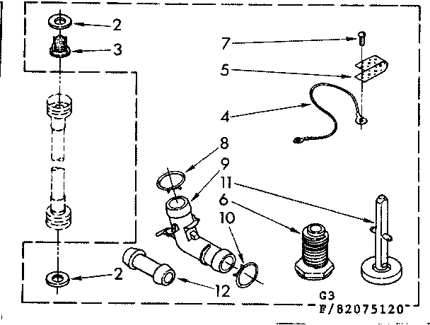 Kenmore 11082075820 miscellaneous parts diagram