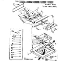 Kenmore 11082080400 top & console parts diagram