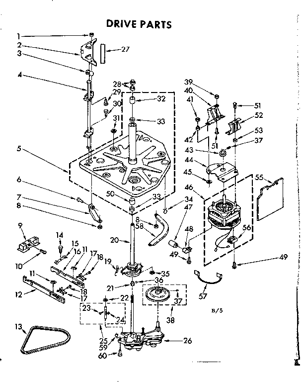 Kenmore 11083082800 drive parts diagram