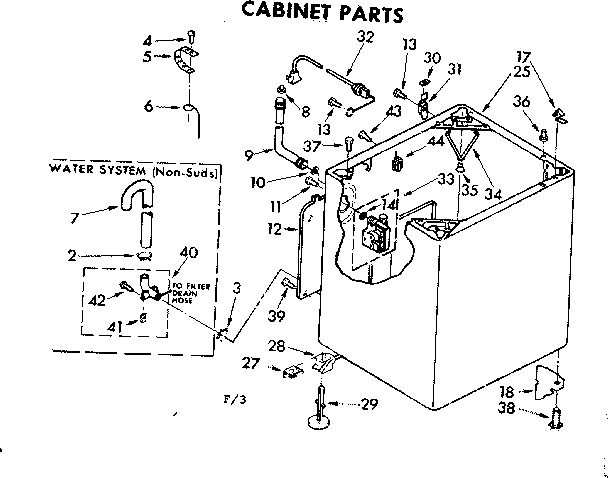 Kenmore 11083082800 cabinet parts diagram