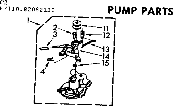 Kenmore 11083082610 pump parts diagram