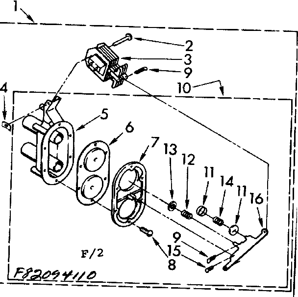 Kenmore 11082094210 two-way valve parts diagram