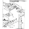 Kenmore 11082150100 top and console parts diagram