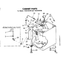 Kenmore 11082150100 cabinet parts diagram