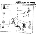Kenmore 11082150100 miscellaneous parts diagram