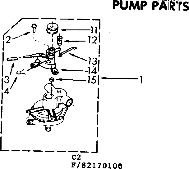 Kenmore 11083170100 pump parts diagram
