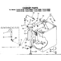 Kenmore 11082170100 cabinet parts diagram