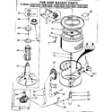 Kenmore 11083172610 tub and basket parts diagram