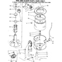 Kenmore 11083172140 tub and basket parts suds only diagram