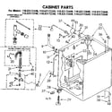 Kenmore 11083172140 cabinet parts diagram