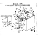 Kenmore 11082174410 cabinet parts diagram
