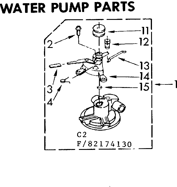 Kenmore 11082174130 water pump parts diagram