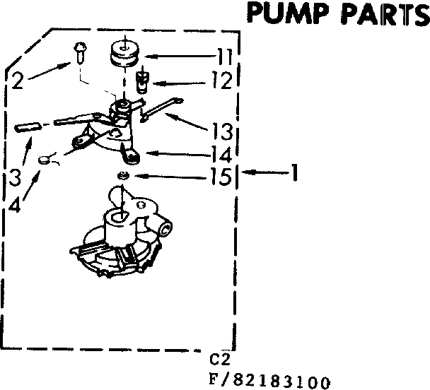 Kenmore 11082183400 pump parts diagram