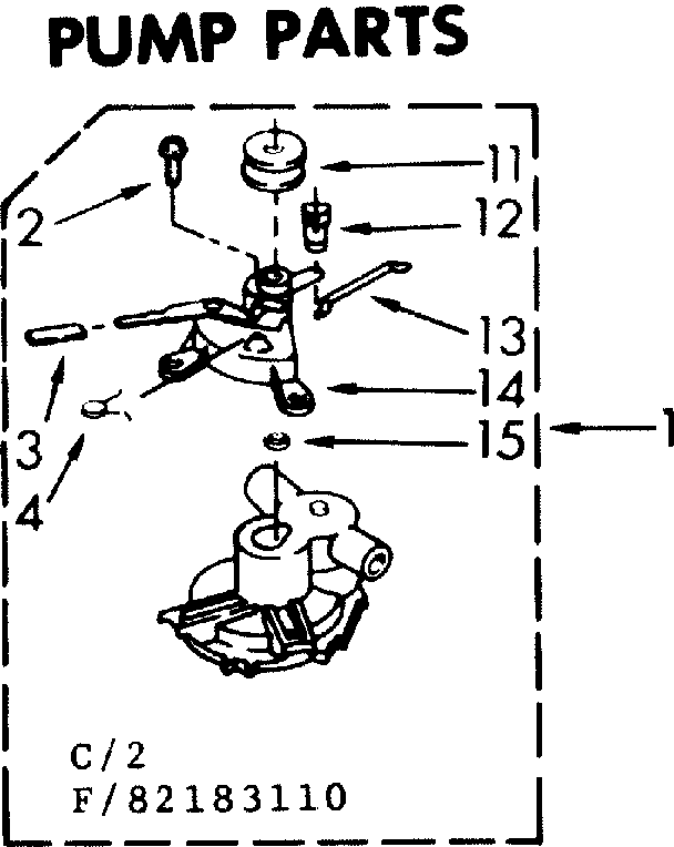 Kenmore 11083183110 pump parts diagram