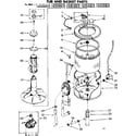 Kenmore 11082183410 tub and basket parts diagram