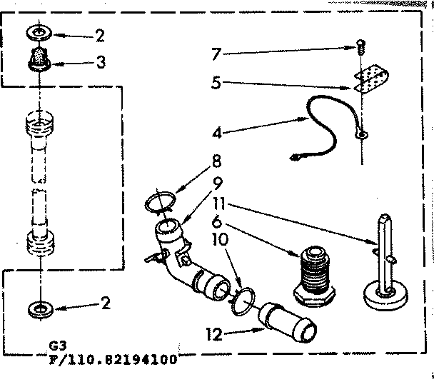 Kenmore 11082194200 miscellaneous parts diagram