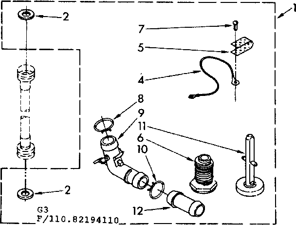 Kenmore 11083194610 miscellaneous parts diagram