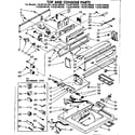 Kenmore 11082194220 top and console parts diagram