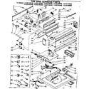 Kenmore 11082194840 top and console parts diagram