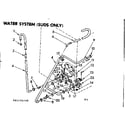 Kenmore 11082194840 water system suds only diagram