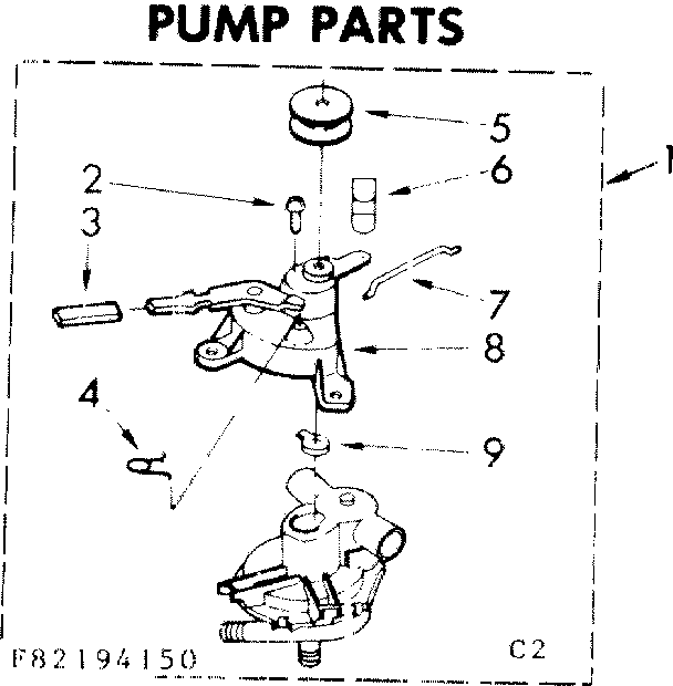 Kenmore 11082194650 pump parts diagram