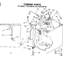 Kenmore 11083230100 cabinet parts diagram