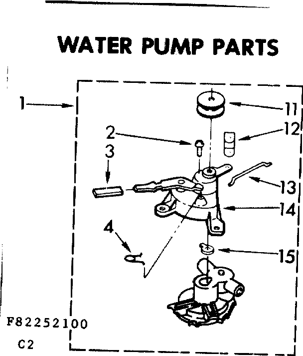Kenmore 11083252100 water pump parts diagram