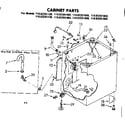 Kenmore 11083261600 cabinet parts diagram
