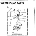 Kenmore 11082263810 water pump parts diagram
