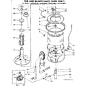 Kenmore 11083270120 tub and basket parts suds only diagram