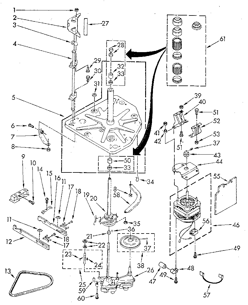 Kenmore 11083271620 drive diagram
