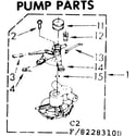 Kenmore 11082283100 pump parts diagram
