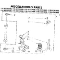 Kenmore 11082283100 miscellaneous parts diagram