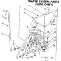 Kenmore 11082283830 water system parts suds only diagram