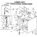 Kenmore 11082283830 cabinet parts diagram