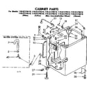 Kenmore 11083370410 cabinet parts diagram