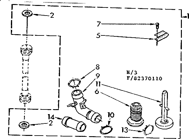 Kenmore 11082370410 miscellaneous parts diagram