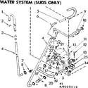 Kenmore 11083371210 water system suds only diagram