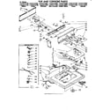 Kenmore 11082372700 top and console parts diagram