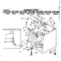 Kenmore 11082372700 cabinet parts diagram