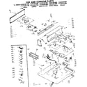 Kenmore 11082381200 top and console parts diagram