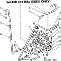 Kenmore 11082381200 water system suds only diagram
