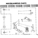 Kenmore 11083383600 miscellaneous parts diagram