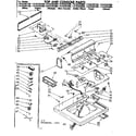 Kenmore 11082392700 top and console parts diagram