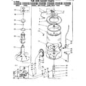 Kenmore 11082392700 tub and basket parts diagram